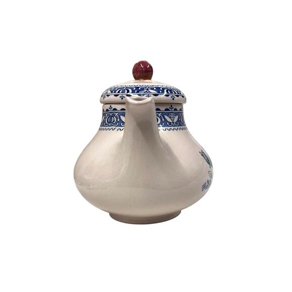 VTG. Johnson Bros Staffordshire Old Granite Ironstone Hearts and Flowers Teapot‎ - Picture 9 of 15